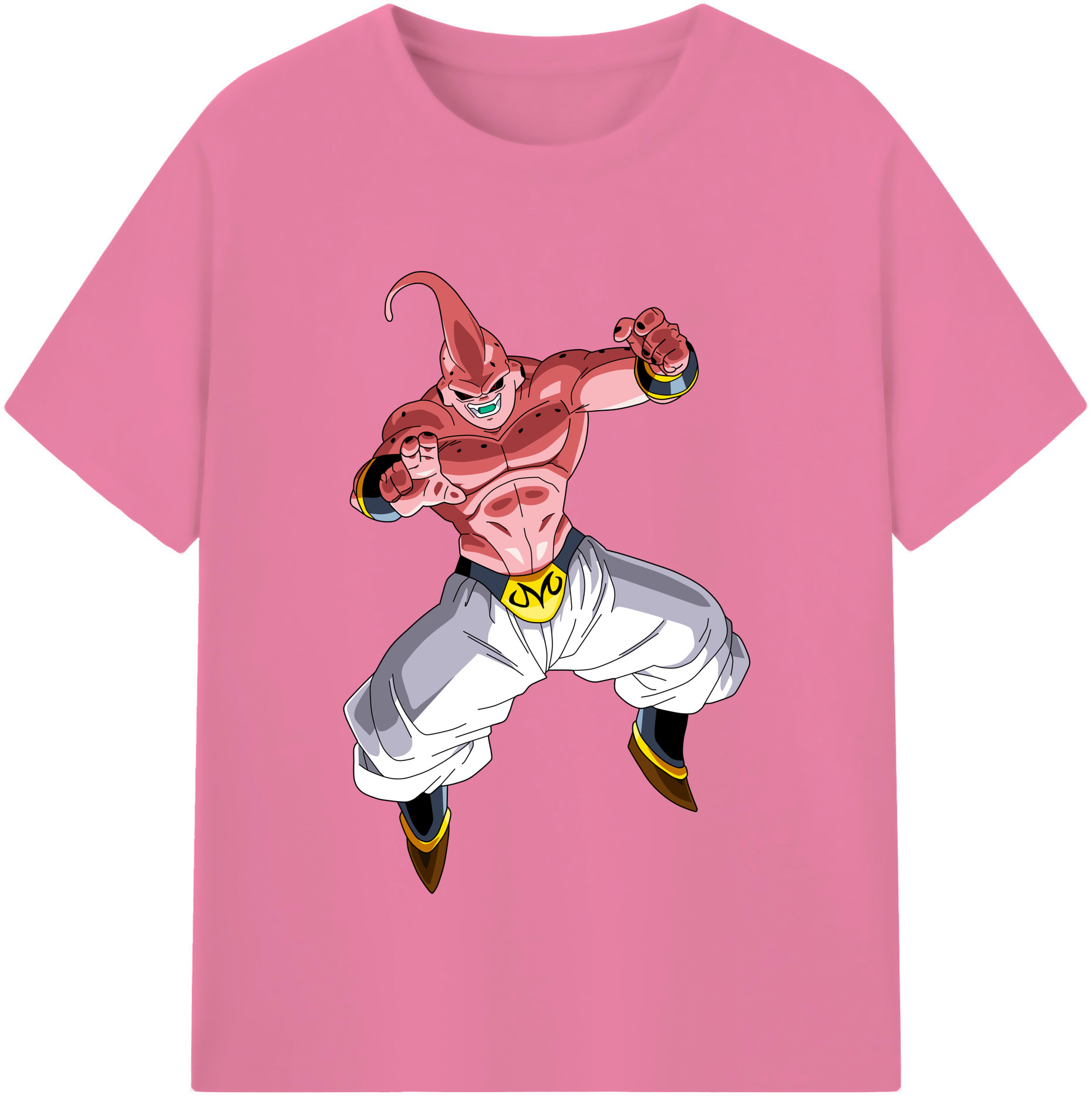 （画像用） ドラゴンボール 魔人ブウ DRAGON BALL Majin Buu 綿100％半袖Tシャツ（フロントプリント）